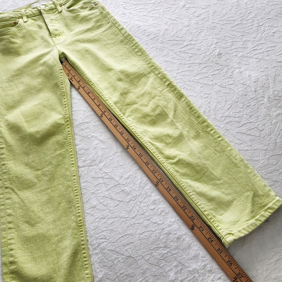 MOTHER The Tomcat Crop Straight High-Rise Jeans In Cirtron, Size 25 - Picture 12 of 16